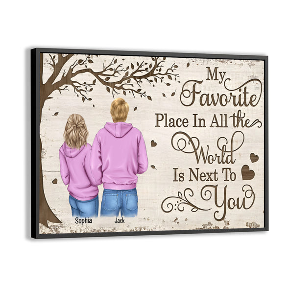 My Favorite Place Poster- Gift For Couple, Wife, Husband