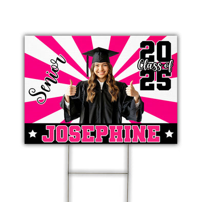 Last Lap 2025 - Personalized Yard Sign - Graduation Day, Senior Gift