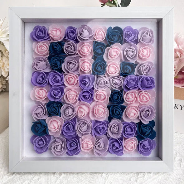 Personalized Flower Shadow Box