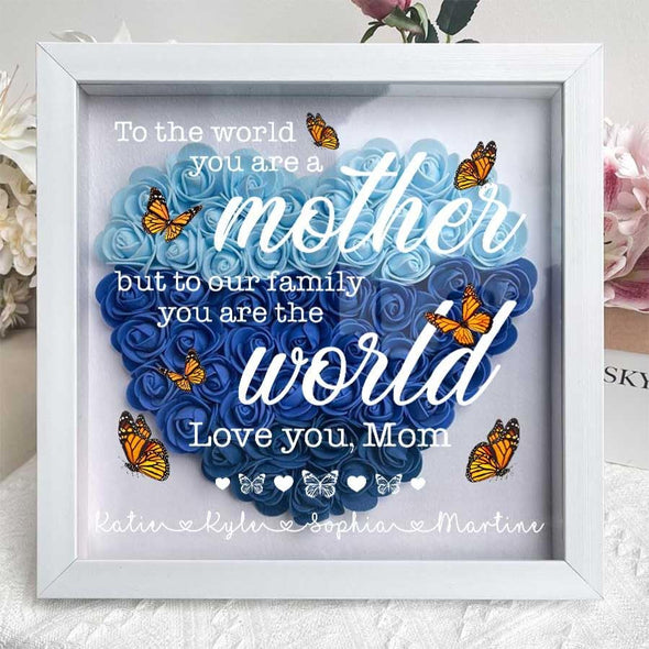 Personalized You are The Mother Flower Shadow Box - Gift For Mother's Day