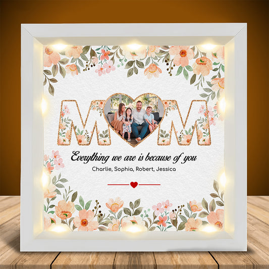 Personalized To My Mom Frame Light Box - Custom Name and Photo Mother's Day Gift