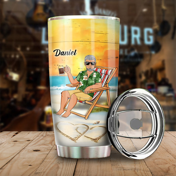 Personalized Retired Tumbler, Custom Name and Appearance, Funny Engraved Gift for Retirement