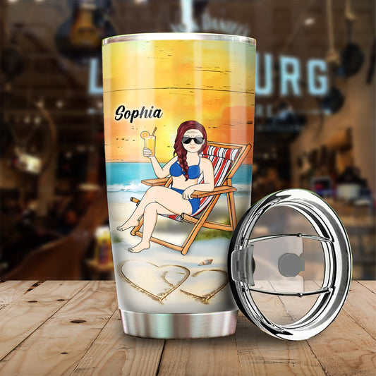 Personalized Retired Tumbler, Custom Name and Appearance, Funny Engraved Gift for Retirement