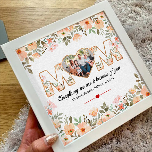 Personalized To My Mom Frame Light Box - Custom Name and Photo Mother's Day Gift