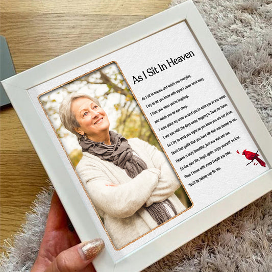 Personalized Memorial Picture Frame Light Box - Sympathy Gift