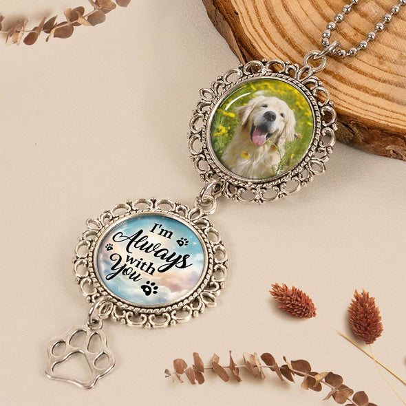 I'm Always With You - Personalized Photo Car Charm Ornament